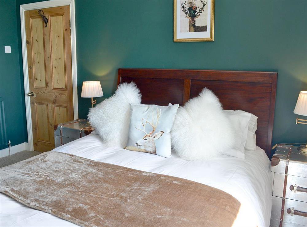Comfortable double bedroom at Driftwood Cottage in Seahouses, Northumberland