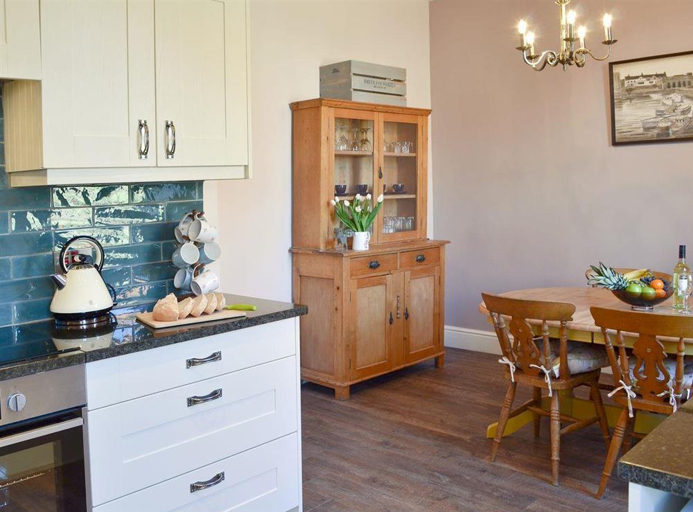 Open kitchen/ diner at Driftwood Cottage in Seahouses, Northumberland