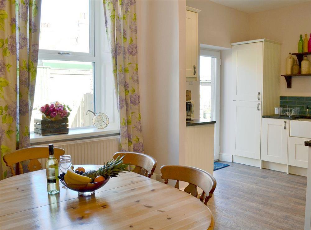 Spacious kitchen/ diner at Driftwood Cottage in Seahouses, Northumberland