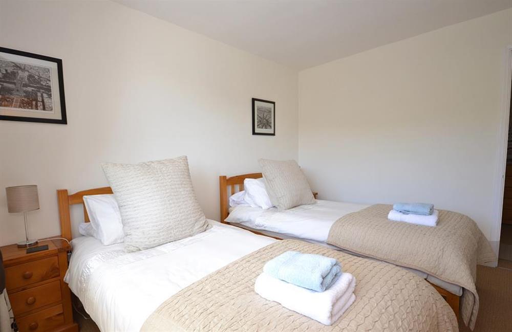 Another view of the comfortable twin room at Driftwood, Dartmouth