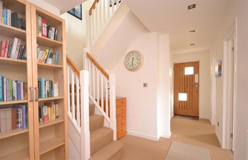The lower landing with stairs leading up to the living areas at Driftwood, Dartmouth