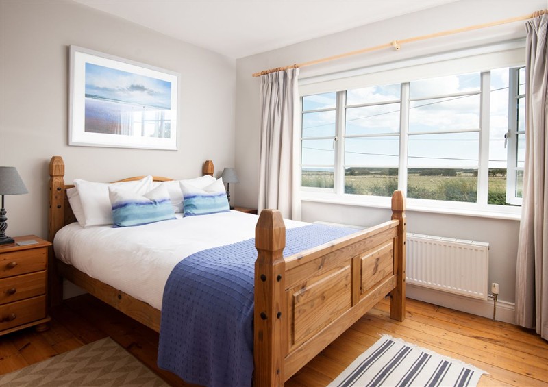 One of the bedrooms at Driftwood, Embleton