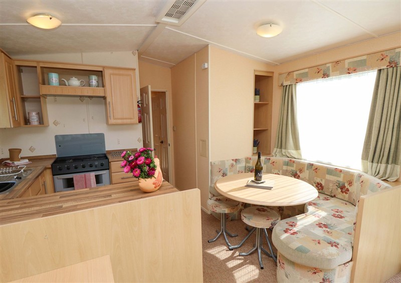 The living area at Driftwood Haven, Witterings Holiday Park near East Wittering