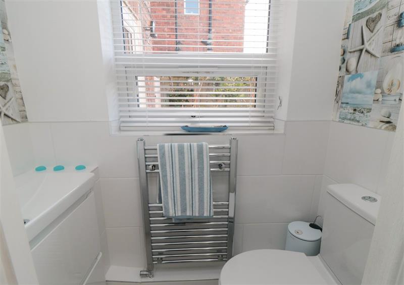 This is the bathroom at Driftwood House, Marske-By-The-Sea