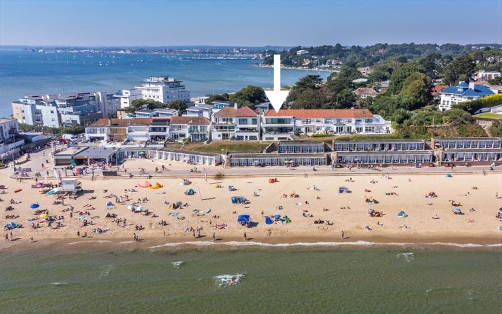 Location of Driftwood from the air. at Driftwood in Sandbanks