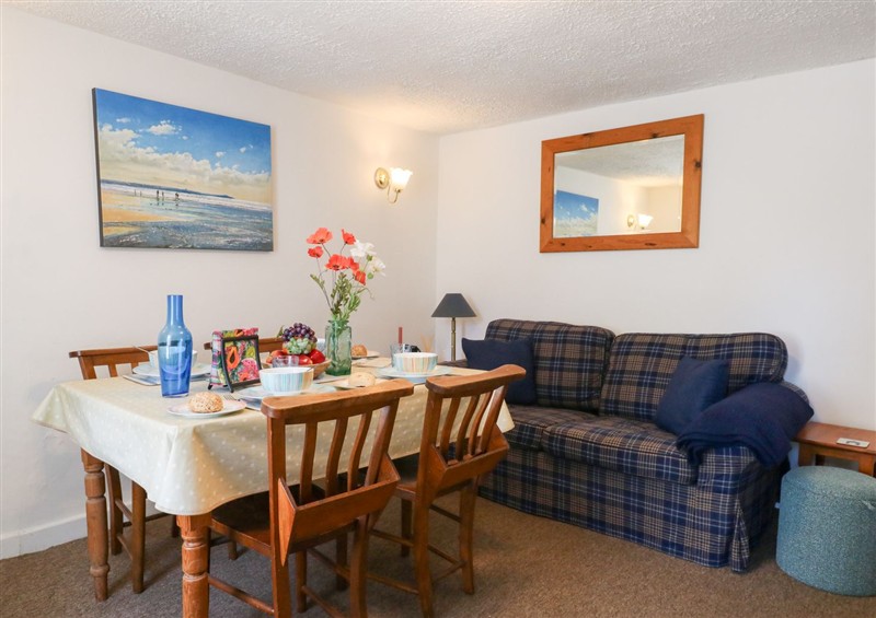 The living room at Driftwood, Weymouth