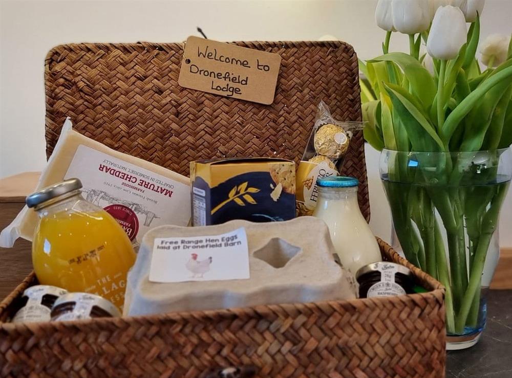 Welcome pack at Dronefield Lodge in Somerton, Somerset