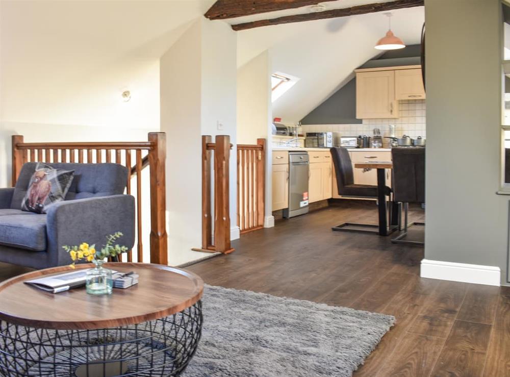 Open plan living space at Drovers Barn in Penrith, Cumbria