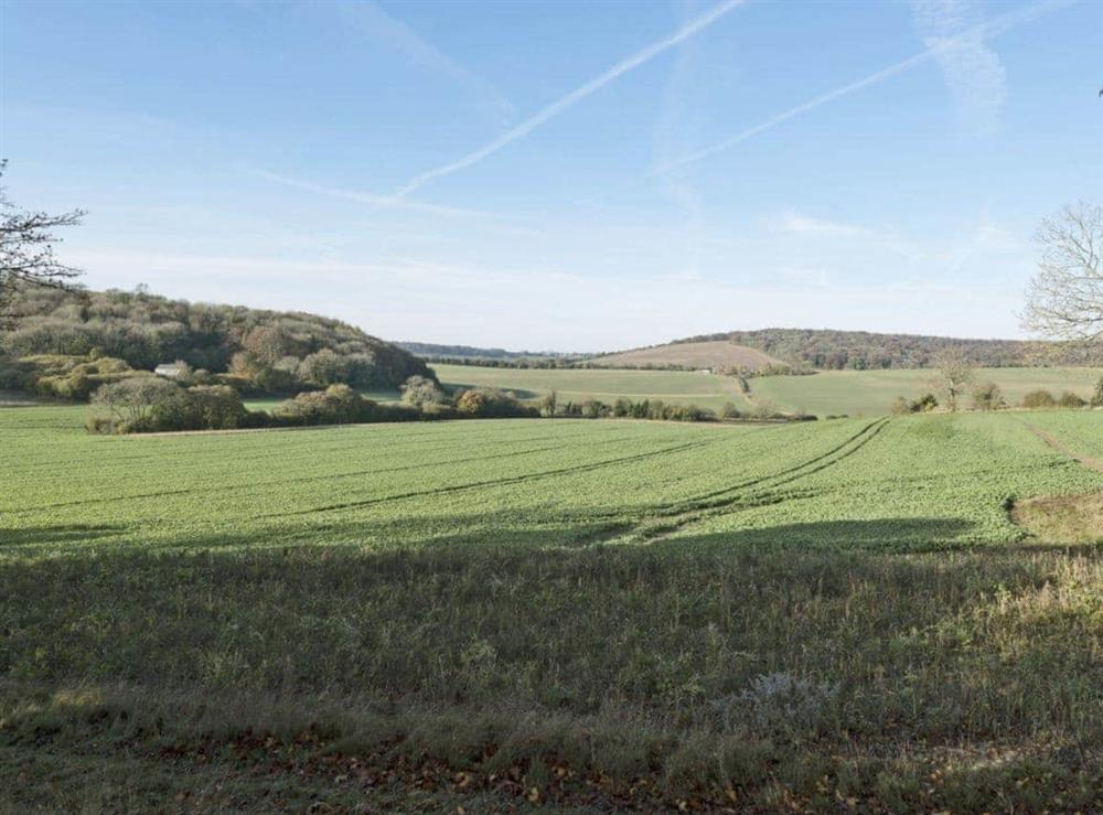 Breathtaking countryside views at Drovers Cottage in East Meon, Hampshire., Great Britain