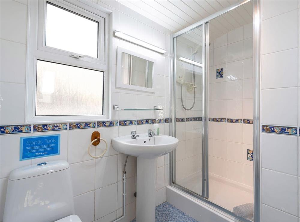 Shower room at Druid Farm Cottage in Machrie, near Brodick, Isle Of Arran