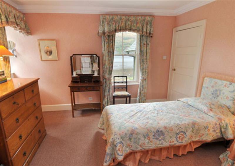 One of the bedrooms at Druidaig Lodge, Dornie