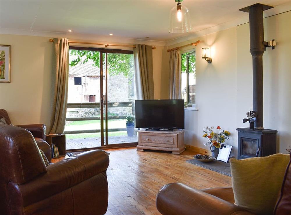 Living area at Drumble Lodge in Newbold Astbury, Congleton, Cheshire