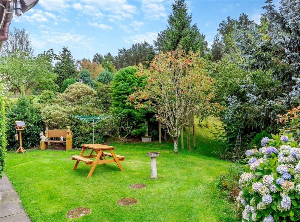 Garden at Drummond Lodge in Loch Flemington, near Inverness, Inverness-Shire