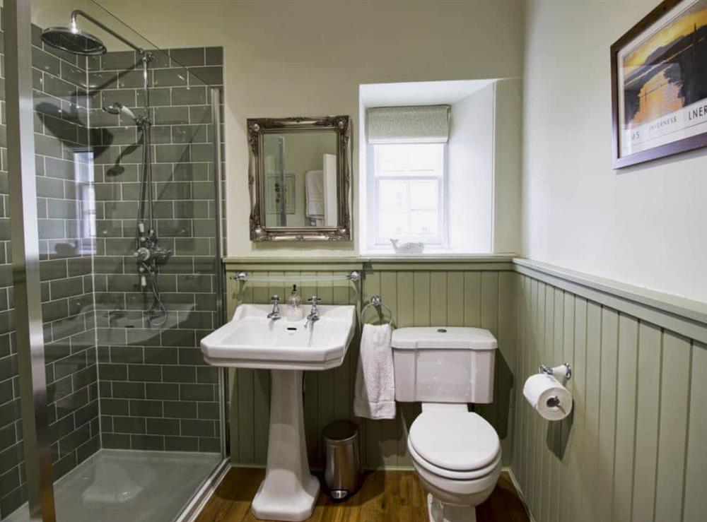 Shower room at Drummuie House in Golspie, Sutherland
