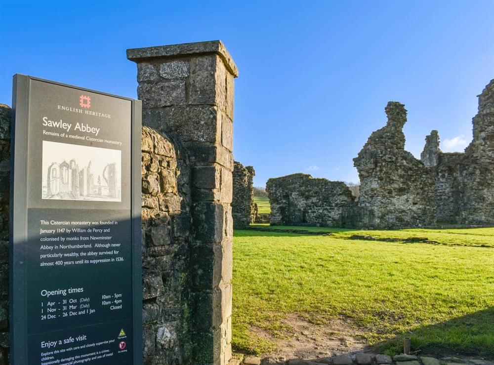 Sawley Abbey at Dry Stone Cottage in Denholme, West Yorkshire