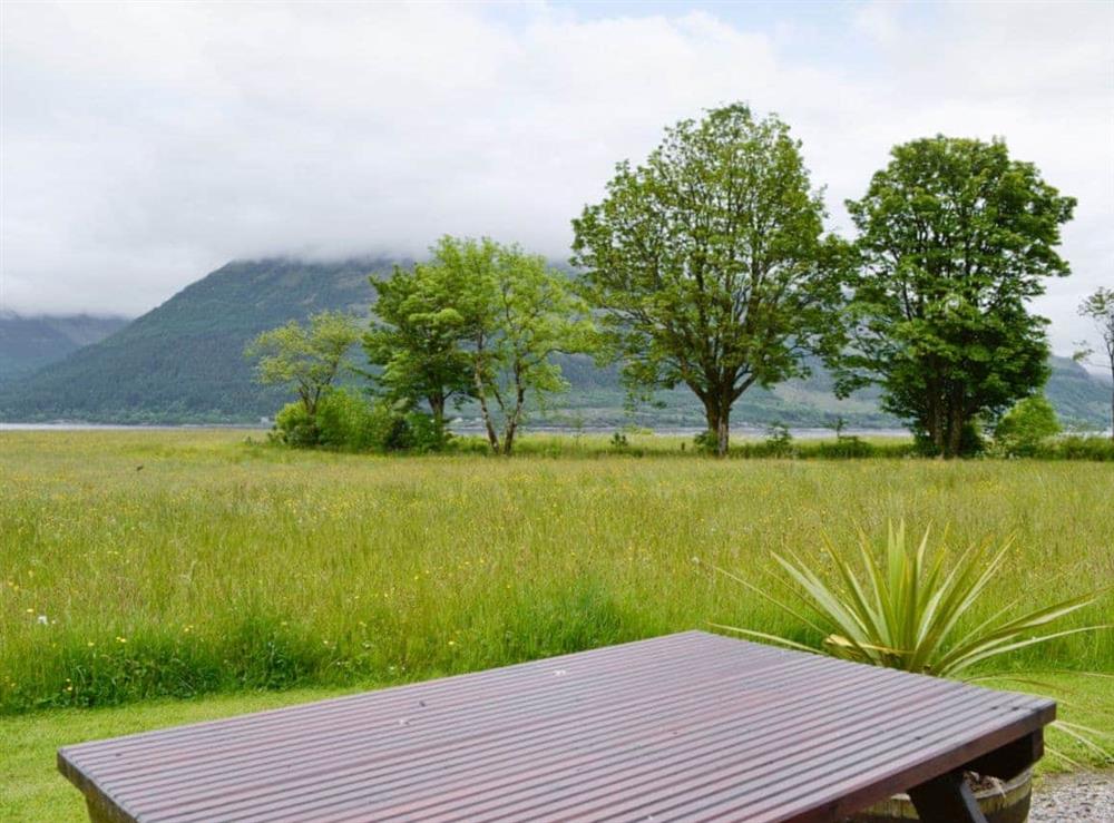 Sitting-out-area at Duart in Onich, near Fort William, Inverness-Shire