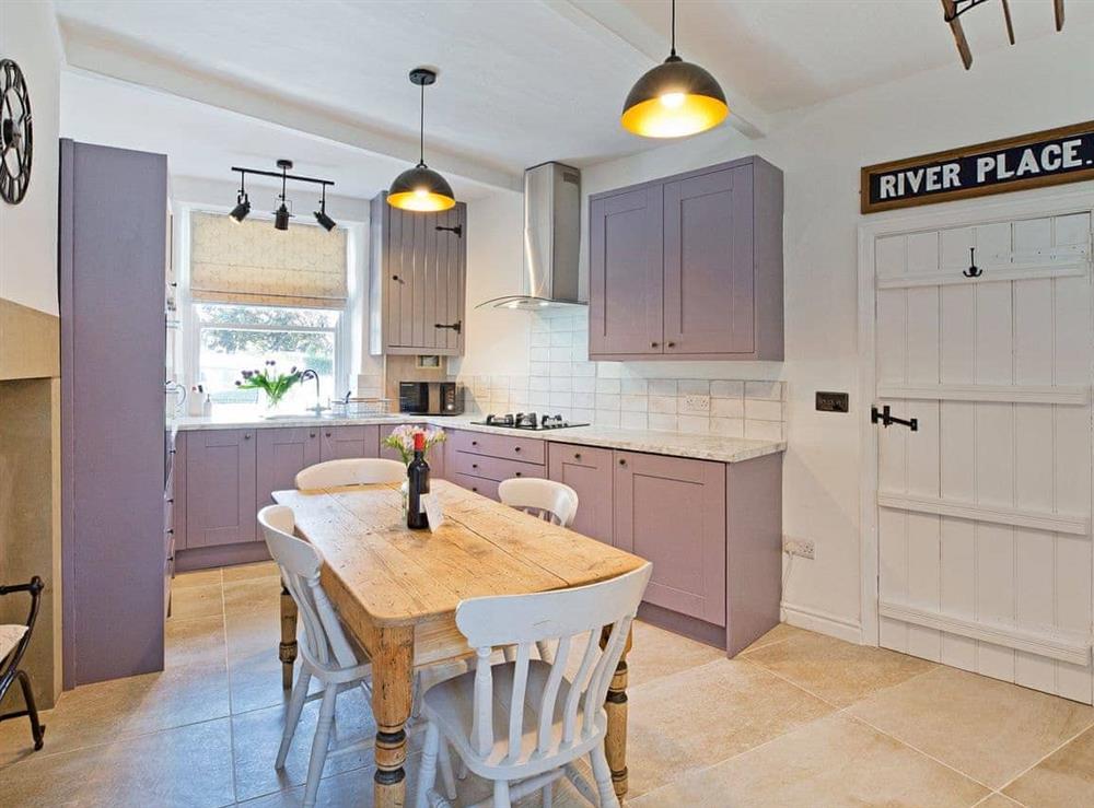 Modern style kitchen/dining room at Duck Cottage in Gargrave, North Yorkshire