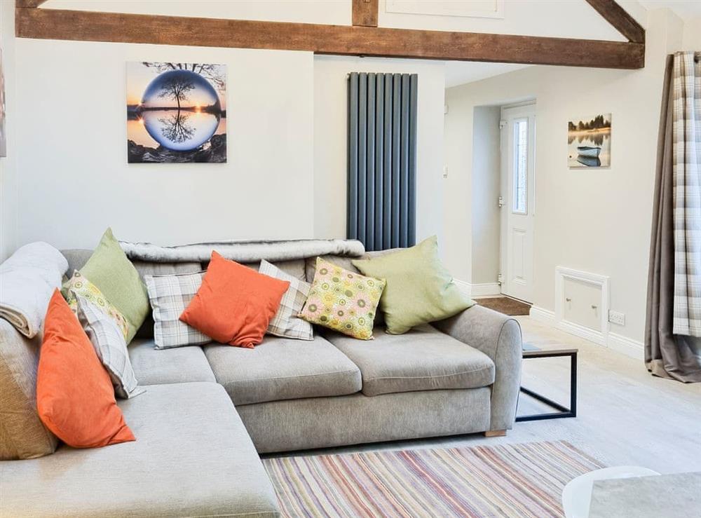 Living area at Duck Cottage in Tholthorpe, North Yorkshire
