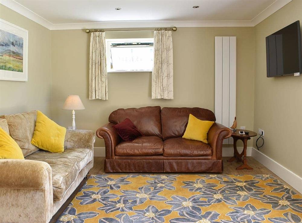 Living area at Duck Cottage in Winterbourne Dauntsey, Wiltshire