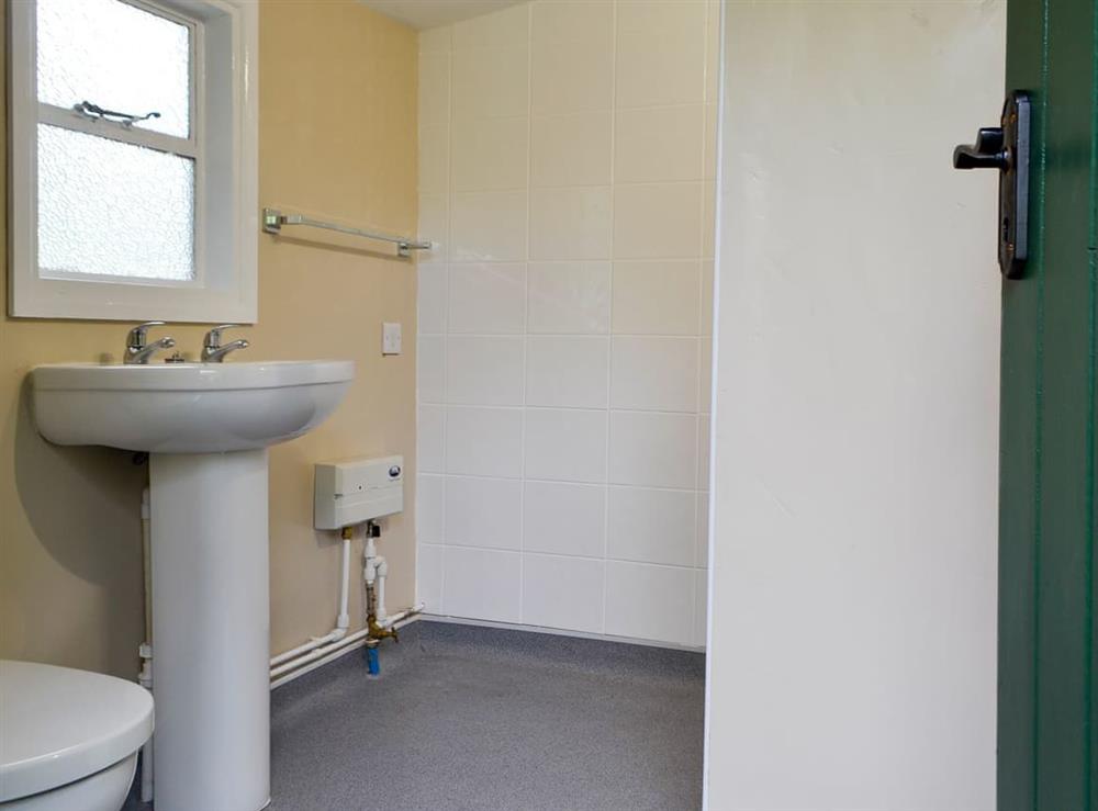Shower room at Duck View in Cwmyoy, near Abergavenny, Gwent