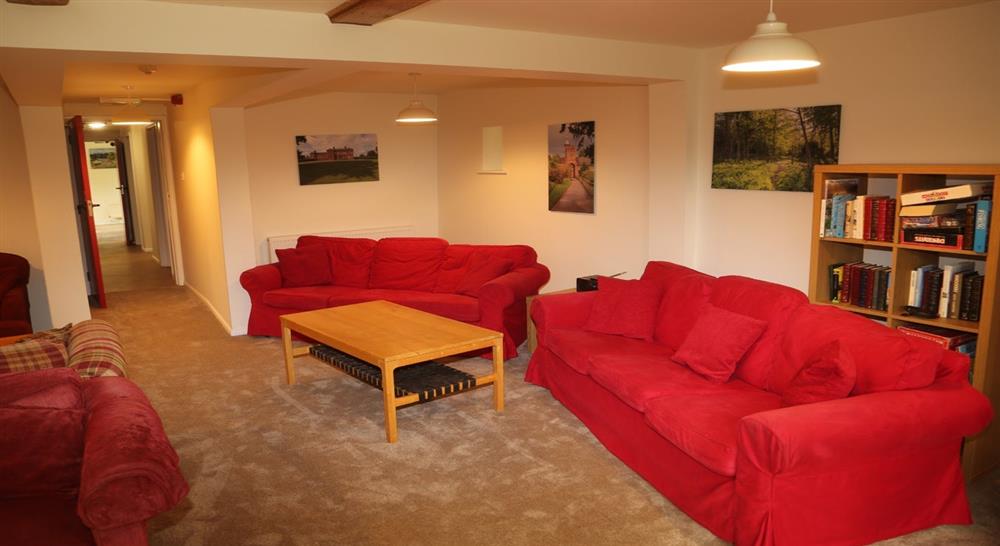 The sitting room at Dudmaston Bunkhouse in Bridgnorth, Shropshire