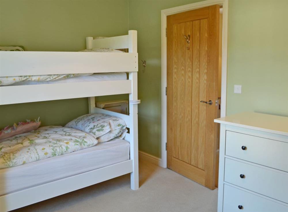 Comfortable bunk bedroom at Dudrich Cottage in St Margaret’s-at-Cliffe, Kent