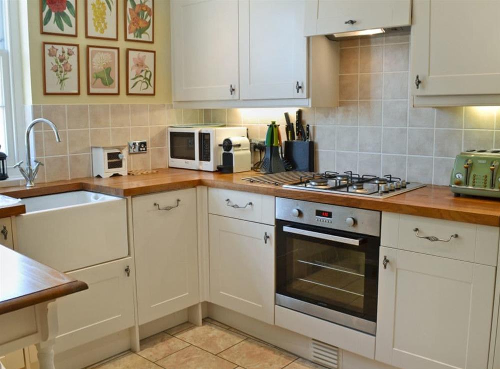 Immaculately presented kitchen at Dudrich Cottage in St Margaret’s-at-Cliffe, Kent