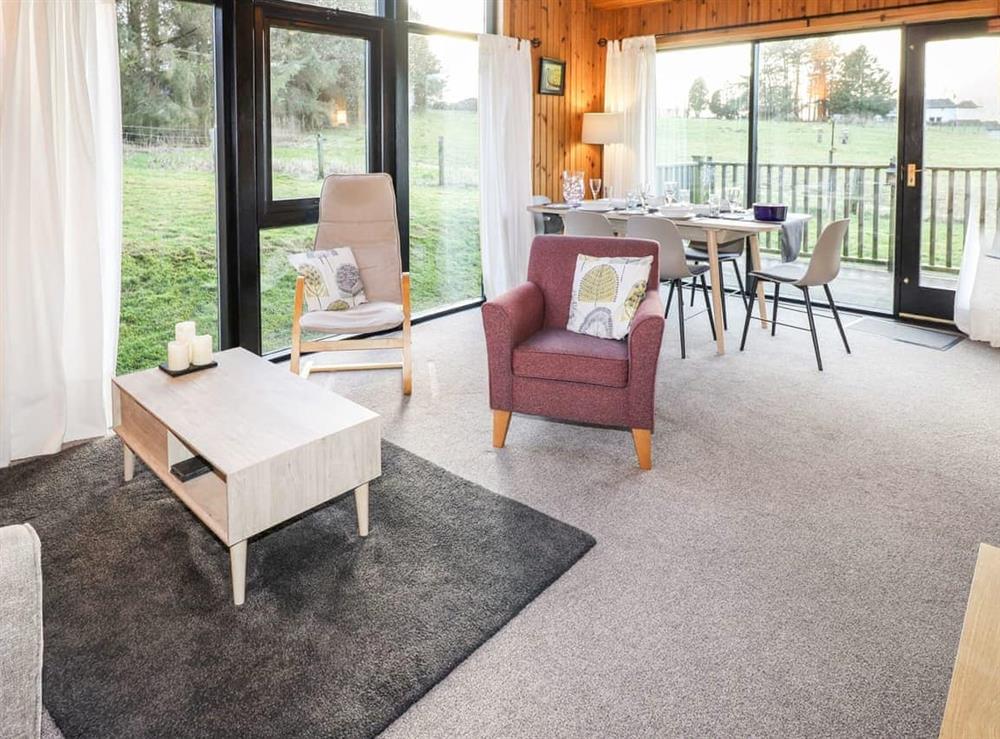 Open plan living space at Dukes Meadow in Greystoke, near Penrith, Cumbria