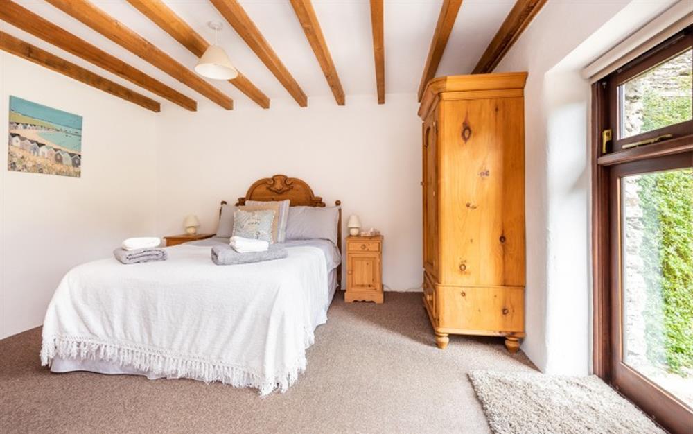 The double bed in the family bedroom at Duncombe Barn in Sherford