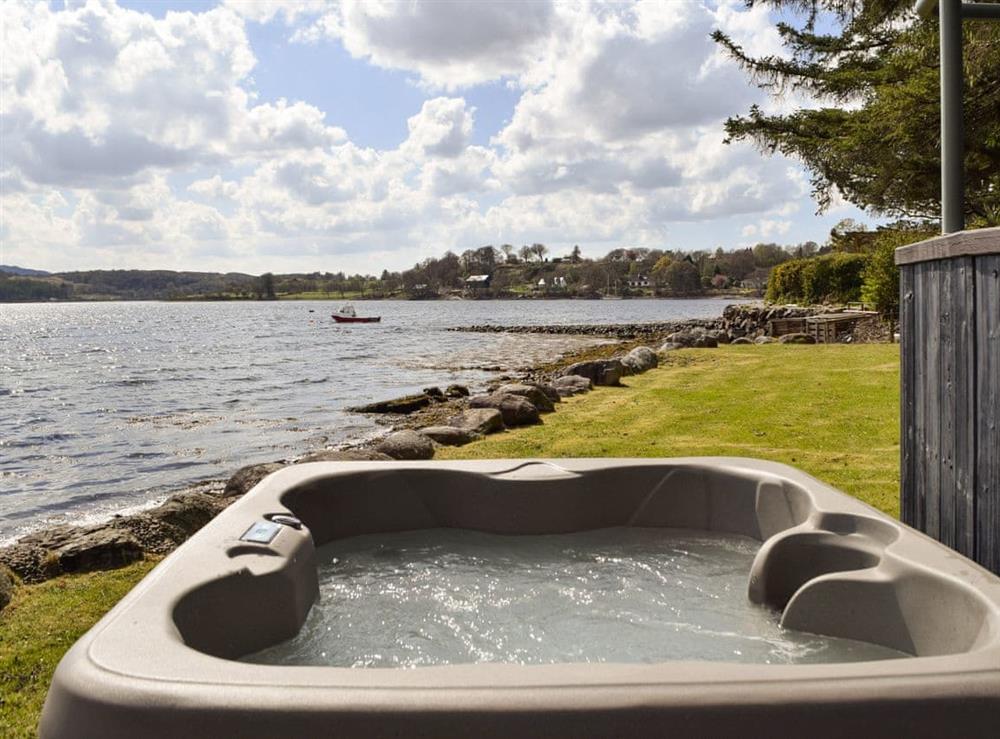 View from the hot tub at Lochside Chalet, 