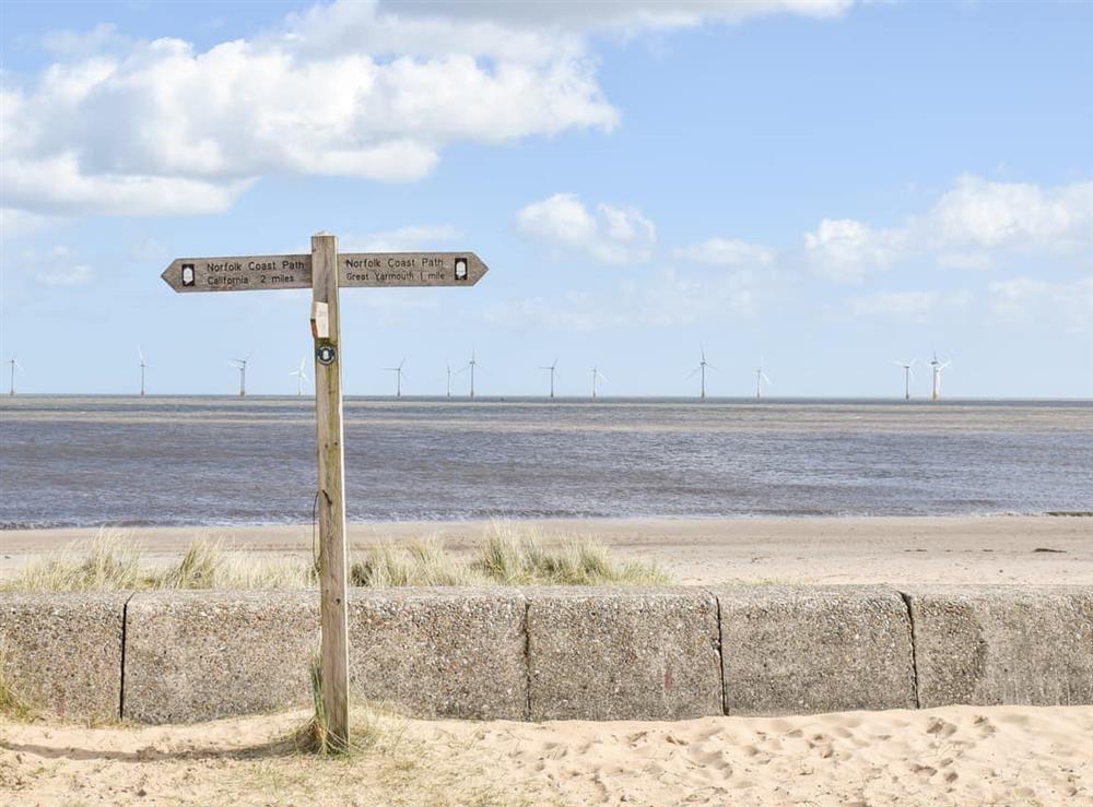Nearby beach at Dune House in Caister-on-Sea, Norfolk