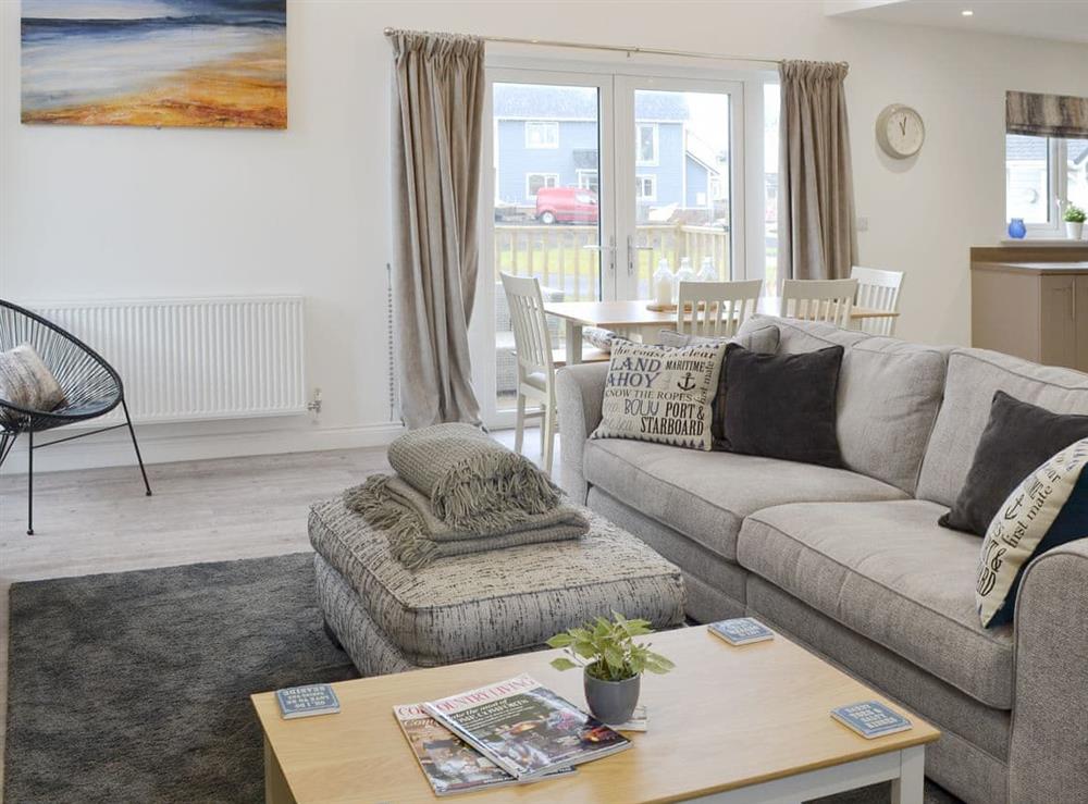 Comfy living area at Dune View in Beadnell, near Alnwick, Northumberland
