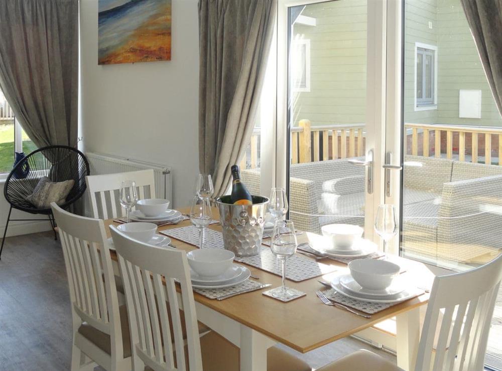 Convenient dining area at Dune View in Beadnell, near Alnwick, Northumberland