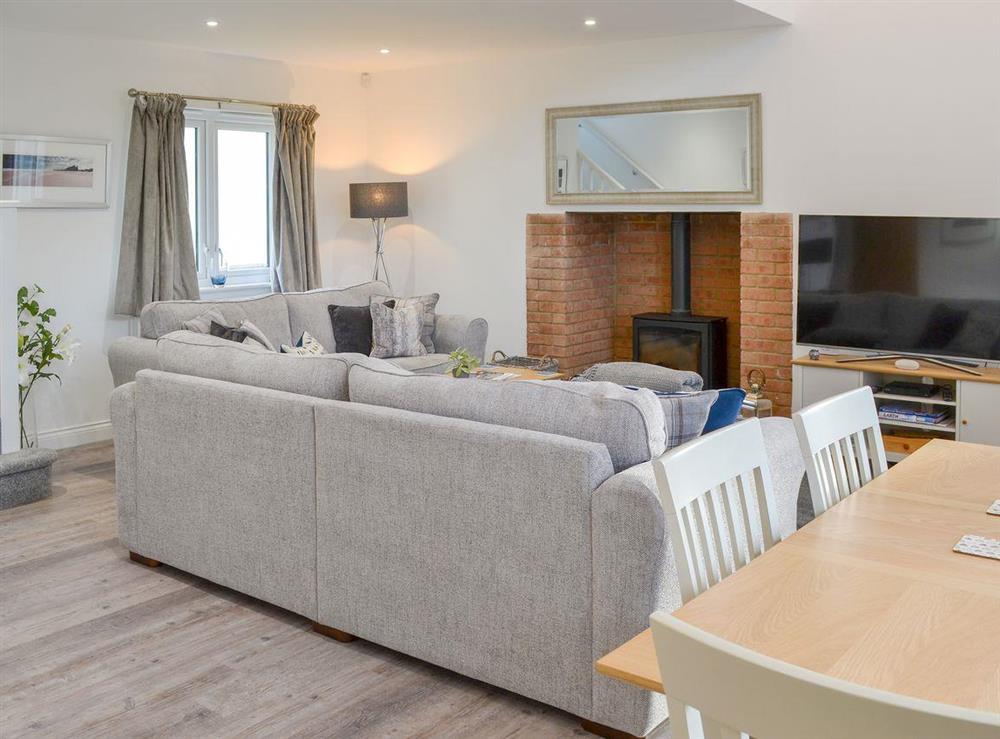 Delightful open plan living space at Dune View in Beadnell, near Alnwick, Northumberland