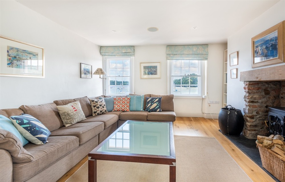 This is the living room at Dunedin Cottage in Dittisham