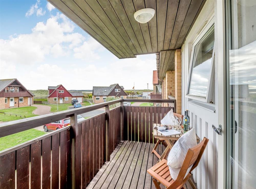 Balcony at Dunes Court in Beadnell, Northumberland