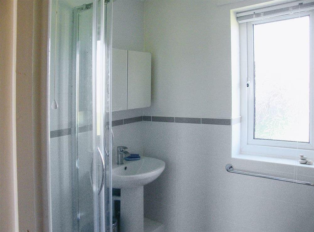 A shower room with full height wlk in shower at Duneside in Sea Palling, Norfolk