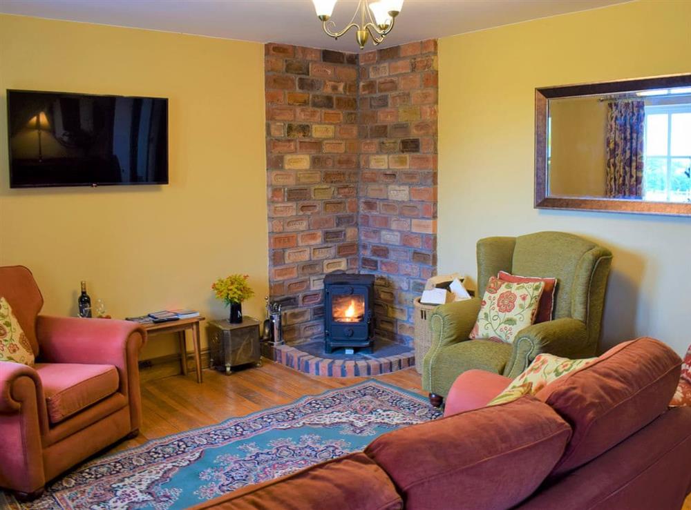 Living room at Dunfeld Yem in Ellingham, Northumberland