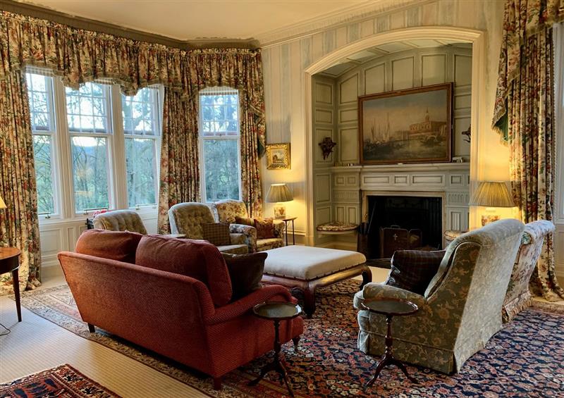 This is the living room at Dungarthill House, Dunkeld