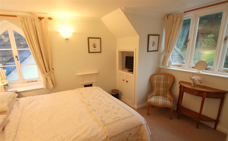 This is a bedroom at Dunkery Apartment, Porlock