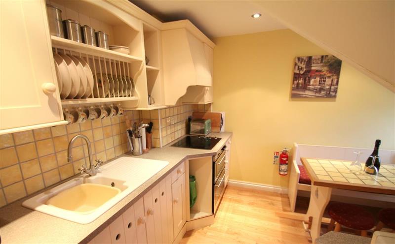 This is the kitchen at Dunkery Apartment, Porlock