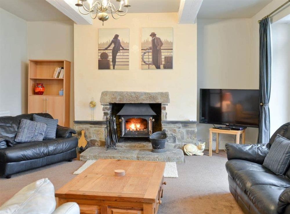 Living room at Dunley Farmhouse in Bovey Tracey, near Newton Abbot, Devon
