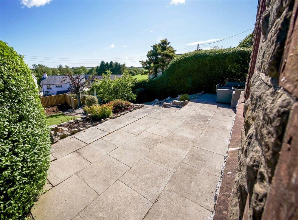 Patio at Dunmail House in Allithwaite, near Grange-over-Sands, Cumbria
