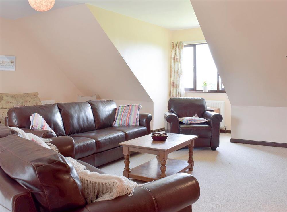 Light and airy first floor living room at Dunns Meadow in Llanrhidian, near Swansea, West Glamorgan