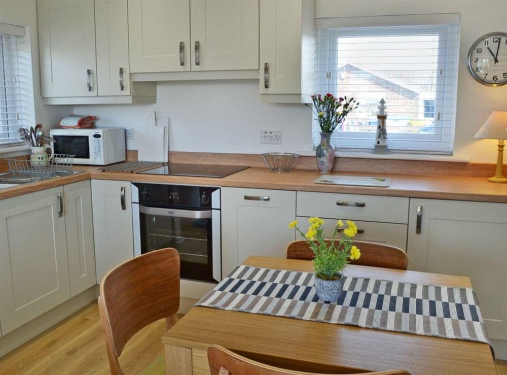 Well equipped kitchen at Dunstanbrough View in Beadnell, Northumberland
