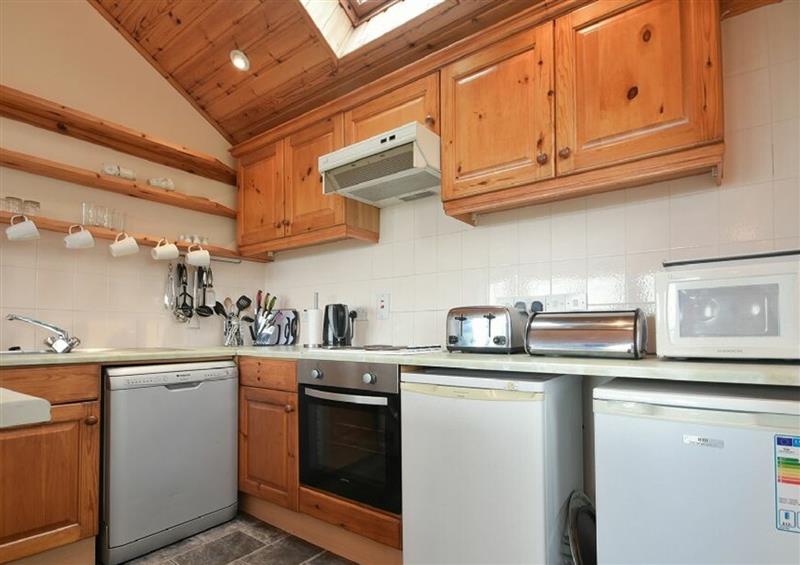 This is the kitchen at Dunstanburgh View, Embleton