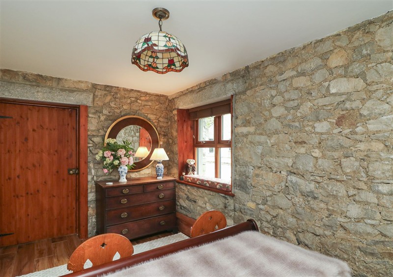 One of the 2 bedrooms at Dunville Lodge, Rhode