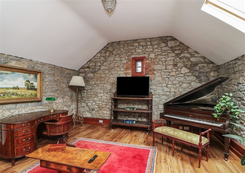 Relax in the living area at Dunville Lodge, Rhode