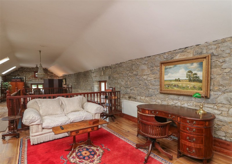 This is the living room at Dunville Lodge, Rhode