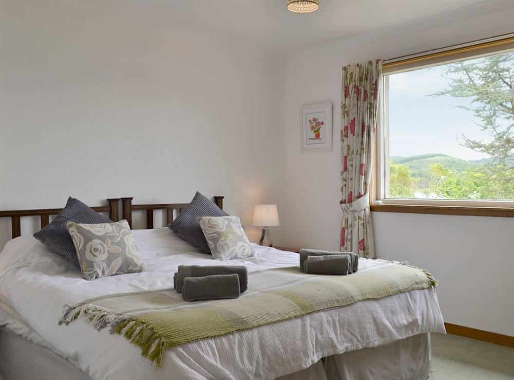Twin bedroom/ set up as a double bed at Dunyvaig in Colintraive, near Rothesay, Argyll